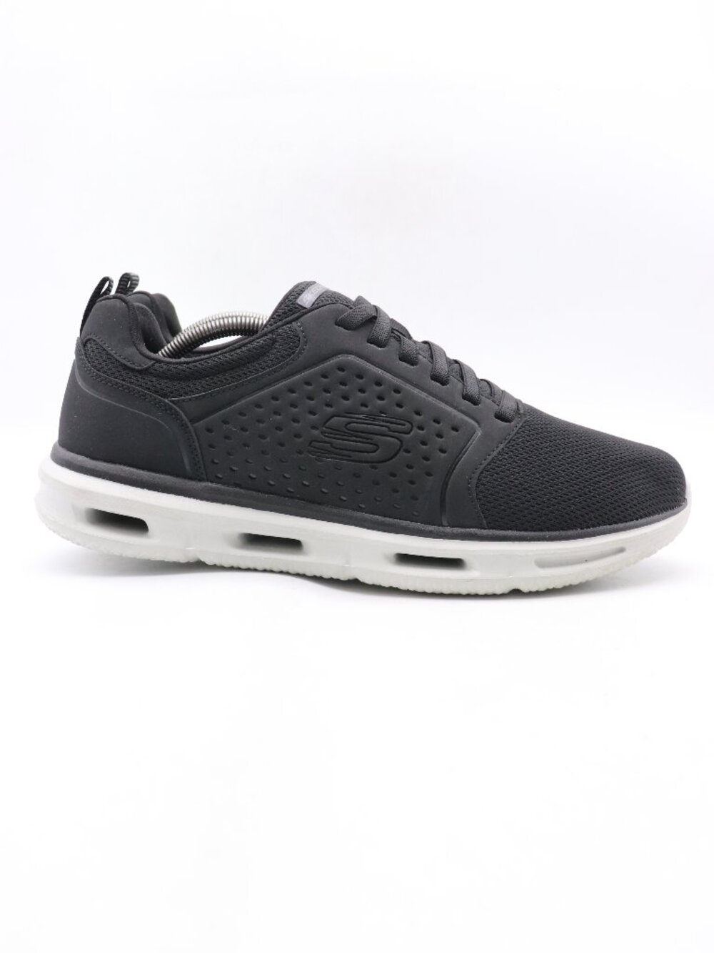 Skechers Glide Lite Pacer Black Sneakers Shoes Men's 12 Walk Comfort Shoes